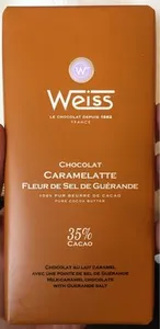 Weiss  -Chocolat Caramelatte Fleur de Sel de Guérande