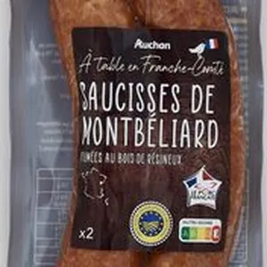 Saucisse de Montbéliard IGP cuite
