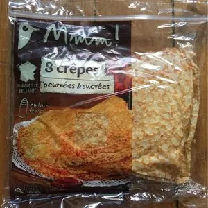 8 Crêpes Sucrées Et Beurrées