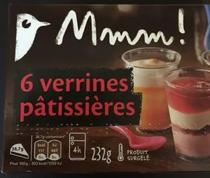 6 verrines pâtissières