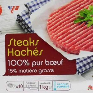 Steaks hachés 100% pur Bœuf - 15% matière grasse