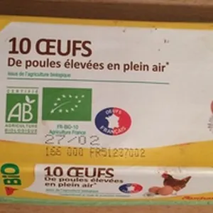 Œufs de poules élevées en plein air