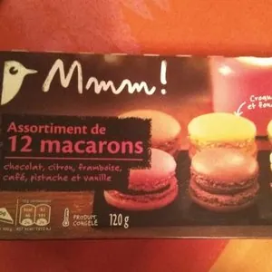 Assortiments de 12 macarons