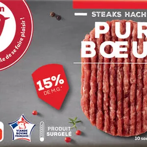 Steaks hachés15% de matière grasse