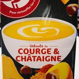 Velouté de courge et châtaigne