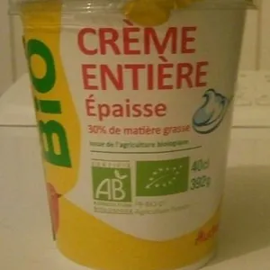 Crème entière épaisse