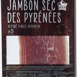 Jambon sec des Pyrénées, affiné 9 mois minimum