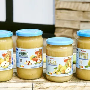 Poire avec morceaux sans sucres ajoutes