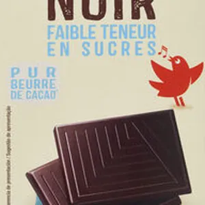 70% Noir Faible teneur en sucres