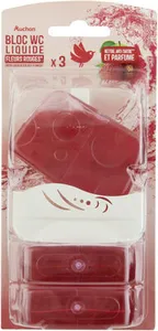 Blocs WC liquides fleurs rouges