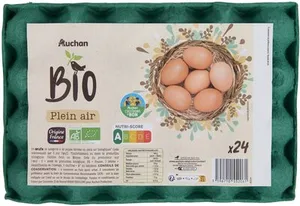 Auchan bio oeufs x24