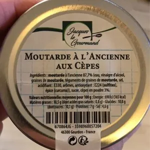 Moutarde à l'ancienne aux cèpes