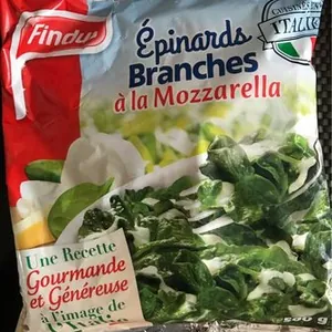 Epinards branches à la mozzarella