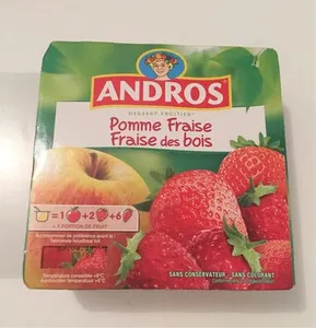 Dessert fruitier Pomme Fraise Fraises des Bois