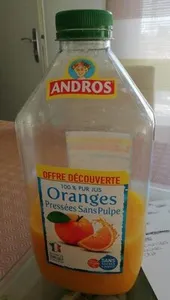 Jus d'orange pressé sans pulpe