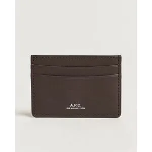 A.P.C.Calf Leather Card HolderDark Brown