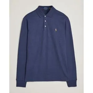 Polo Ralph Lauren Pima Cotton Custom Fit LS Polo Spring Navy Heather