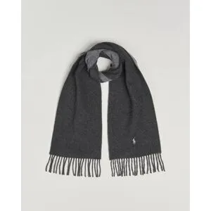 Polo Ralph Lauren Reversible Wool Scarf Grey Heather