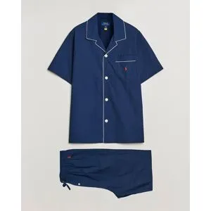 Polo Ralph Lauren Cotton Short Pyjama Set Solid Navy