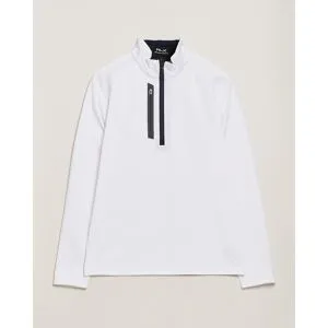 RLX Ralph Lauren Luxury Jersey Half Zip Ceramic White