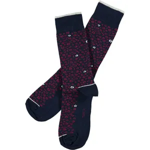 Strumpor Topeco Småblommig Marin