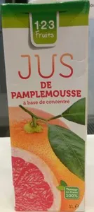 Jus de pamplemousse à base de concentré