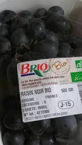 Raisin noir bio
