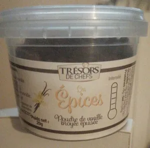 Poudre de vanille broyée épuisée