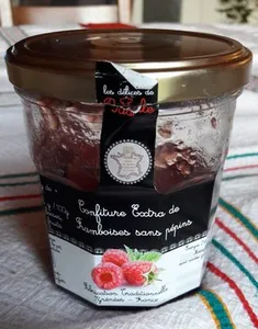 Confiture extra de framboise sans pepins