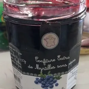 Confiture extra de myrtilles sans pepins