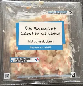 Duo ananas et carottes au surimi