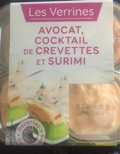 Verrines Avocat Crevettes et Surimi
