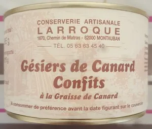 Gésiers de canard confits