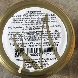 Miel curcuma gingembre
