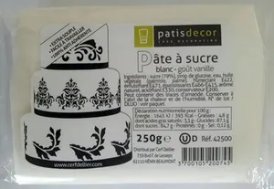 Pâte à sucre / blanc goût vanille