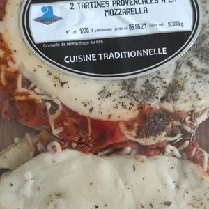 Tartines provençales à la mozzarella