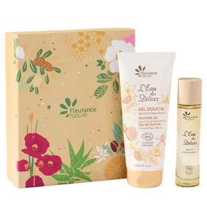 Fleurance nature L'Eau des Délices Presentset med citrus och vita blommor