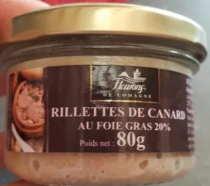 Rillettes de canard au foie gras