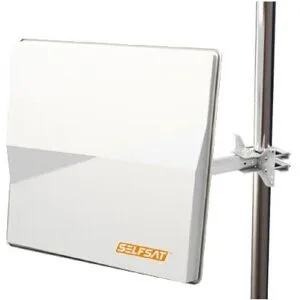 Self sat SELFSAT H50M2 platt antenn ta emot två satellit positioner