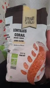 Lentilles corail