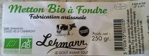 Mettons Bio à Fondre Lehmann
