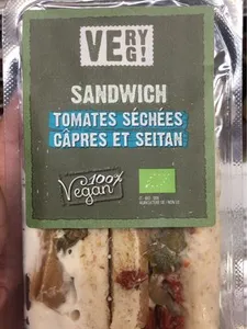 Sandwich tomates séchées câpres et seitan