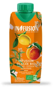 Infusion Glacée Pêche Citron Verveine Bio 33cl