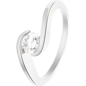 Mes Bijoux Preferes LOVA LOLA VAN DER KEEN - Bague Solitaire - Joaillerie Prestige - Diamants de Synthèse - Argent Massif 925 Millièmes - Bijou Femme