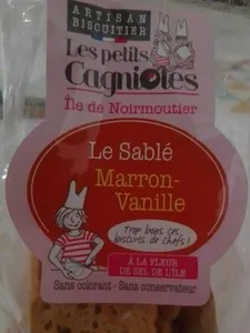 Le sablé marron vanille
