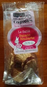Le sablé Banane Rhubarbe