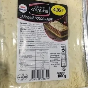 Lasagne bolognaise