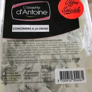 Concombre a la crème