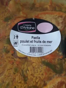 Paella poulet et fruits de mer