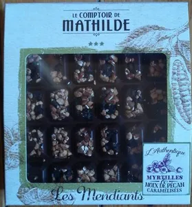 Mendiant aux myrtilles et noix de pécan